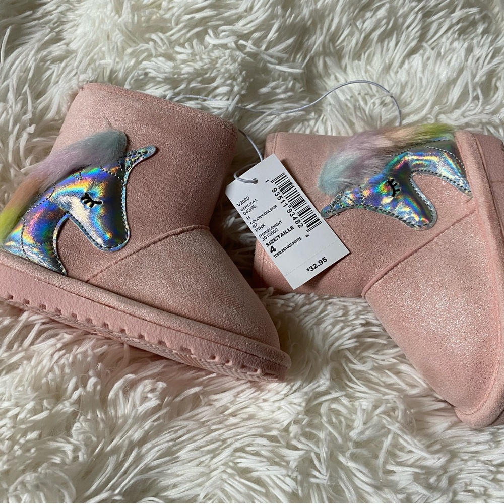 Brand new with tags Children’s Place Unicorn Boots - Toddler Girls size 4